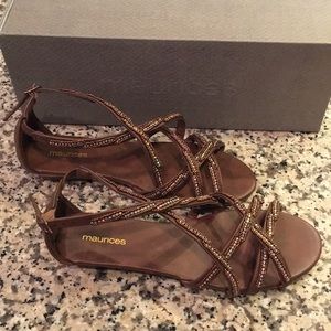 Maurice’s brown sandals. Size 8 - Never Worn